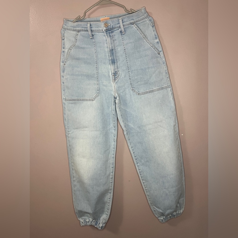 Mother The Wrapper Patch Springy Ankle Jeans